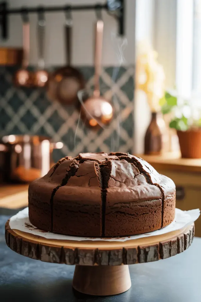 Steam from a Moist Cake