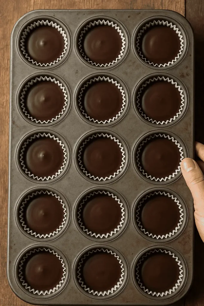 Chill until firmβabout 30 minutes in the fridge or 15 in the freezer.