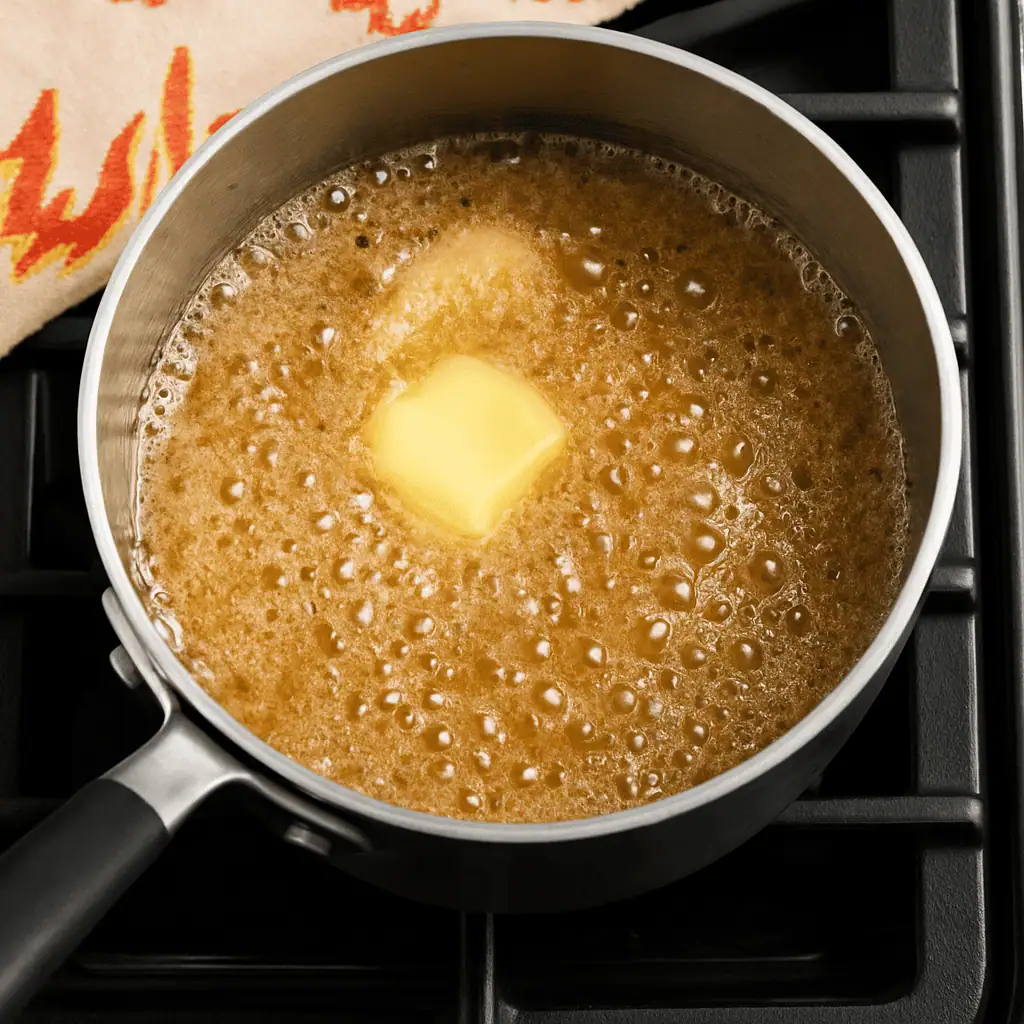 Melt Base Mixture: In a large pot over medium heat, melt butter and brown sugar together, stirring until smooth. Stir in vanilla and salt.