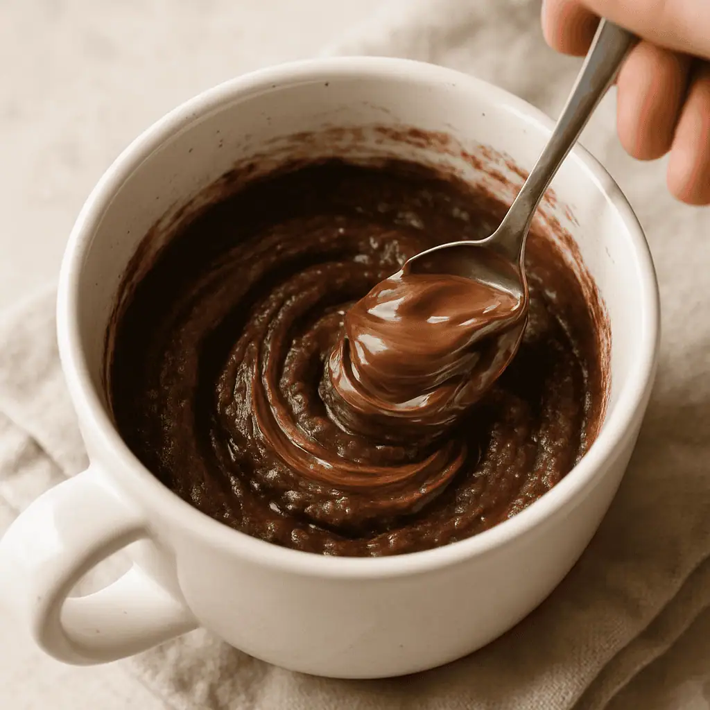 Add the Nutella and gently swirl it into the batter (don’t overmix—it’s okay to leave some streaks!).