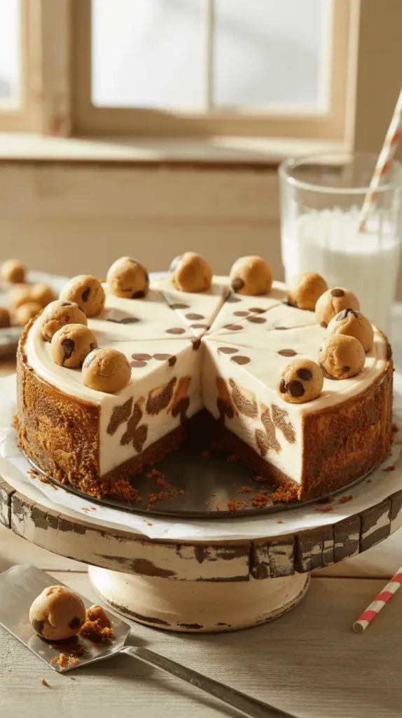 Chocolate Chip Cookie Dough Cheesecake