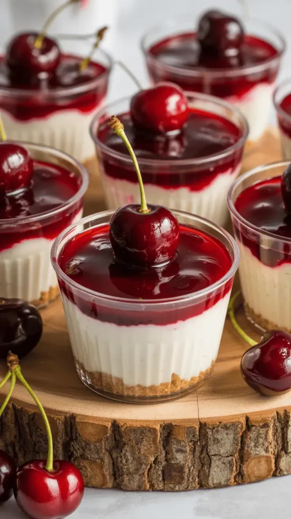 Cherry Cheesecake Cups