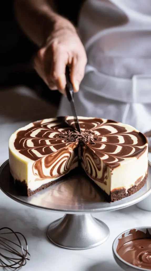 Chocolate Swirl Cheesecake