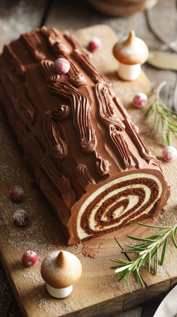 Yule Log Cake