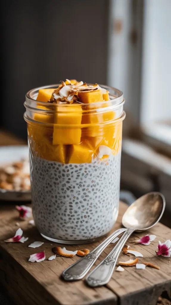 Mango Coconut Chia Pudding
