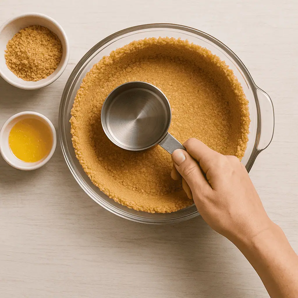 Make the crust: In a medium bowl, mix graham cracker crumbs, sugar, and melted butter until combined. Press firmly into the bottom and up the sides of a 9-inch pie dish. Freeze while you make the filling.