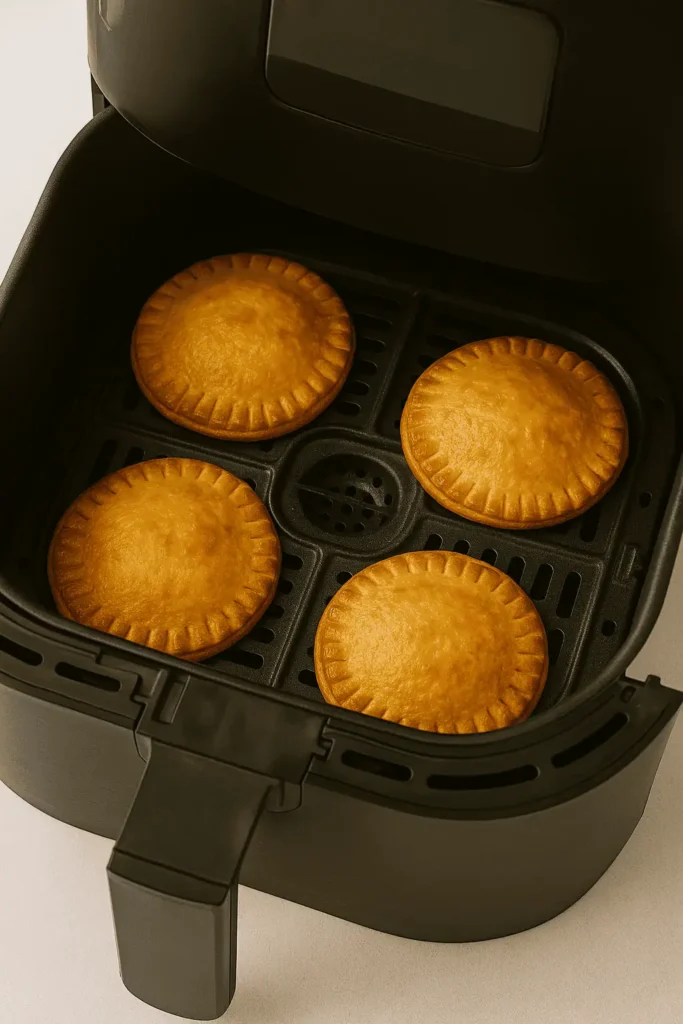 Air fry in batches at 350°F for 5-6 minutes, or until golden and puffed. Watch closely—they brown fast!