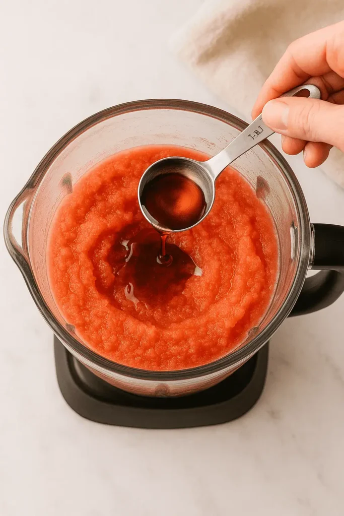 Taste and sweeten with maple syrup or agave if desired.