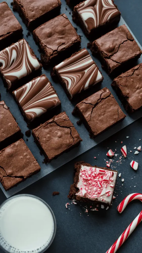 Candy Cane Brownies