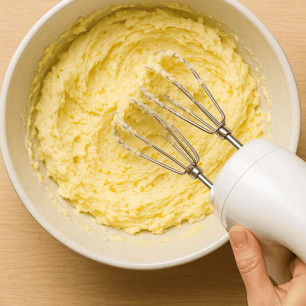 Combine wet & dry. On low speed, mix in dry ingredients alternately with buttermilk, beginning and ending with flour. Fold in cranberries.