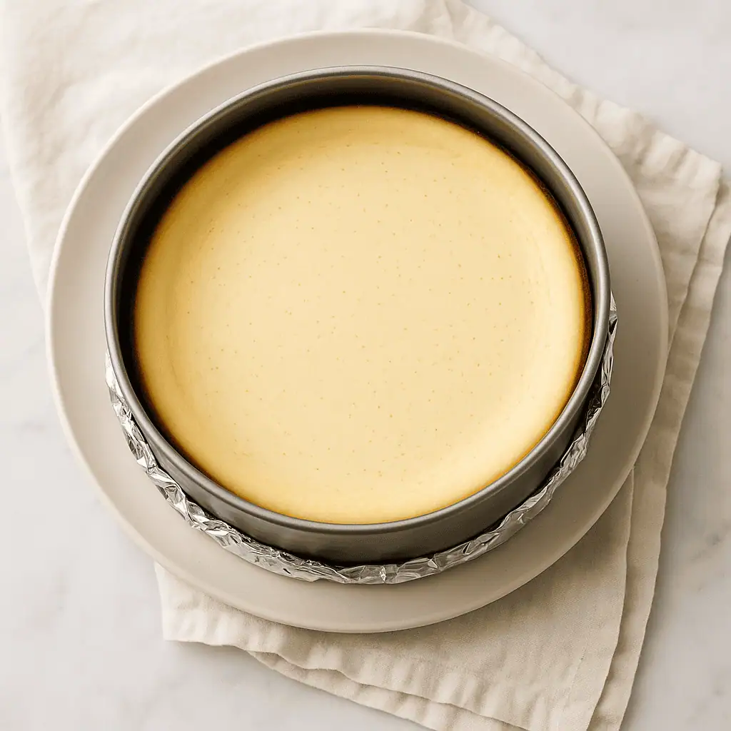 Chill.
Remove from water bath, chill at least 4 hours or overnight.