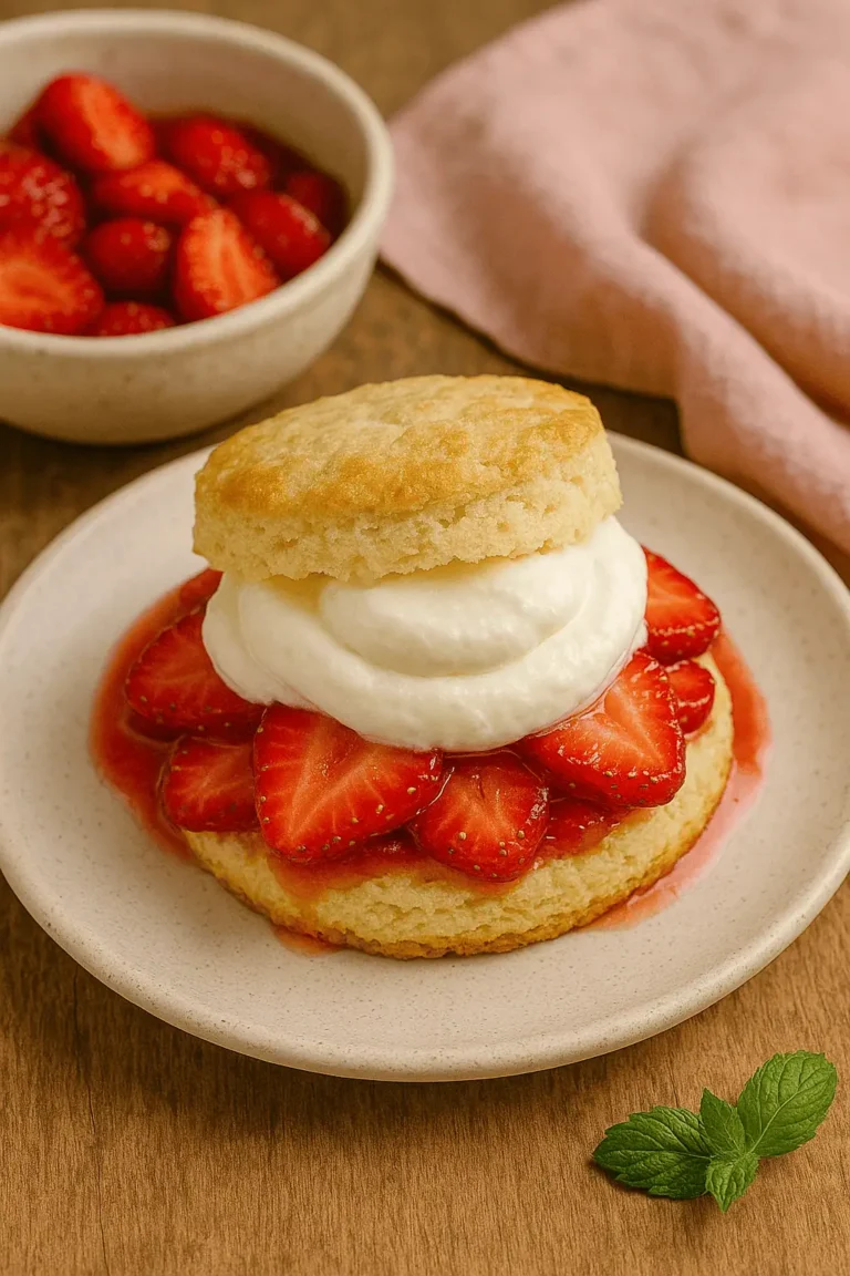 🍓 The Ultimate Strawberry Shortcake (with Flaky Biscuits!)