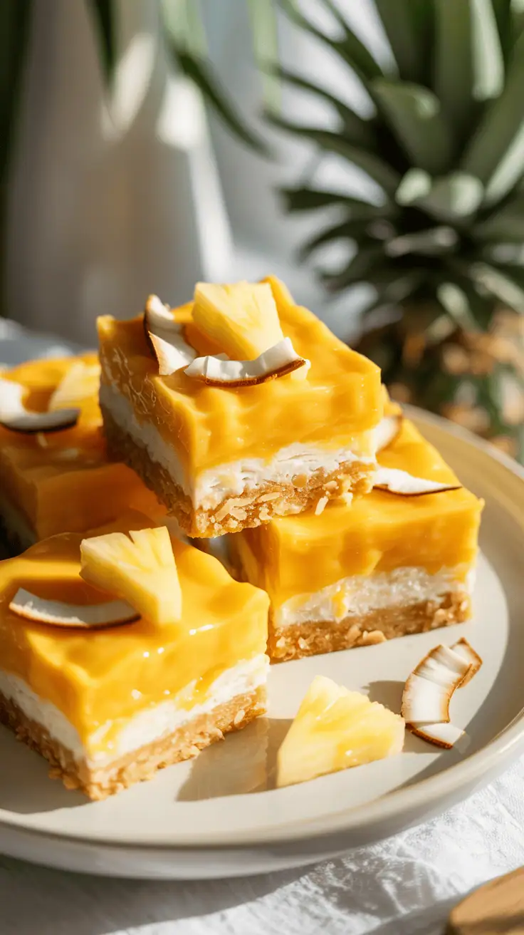 Pineapple Coconut Bars