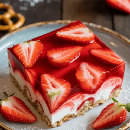 Strawberry Pretzel Salad