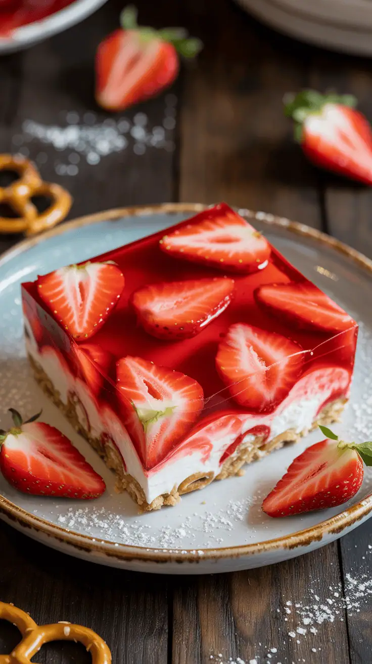 Strawberry Pretzel Salad