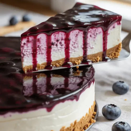 No-Bake Blueberry Cheesecake
