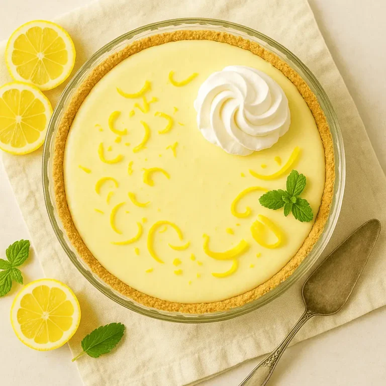 🍋 Frozen Lemonade Pie (The Creamiest No-Bake Summer Slice!)