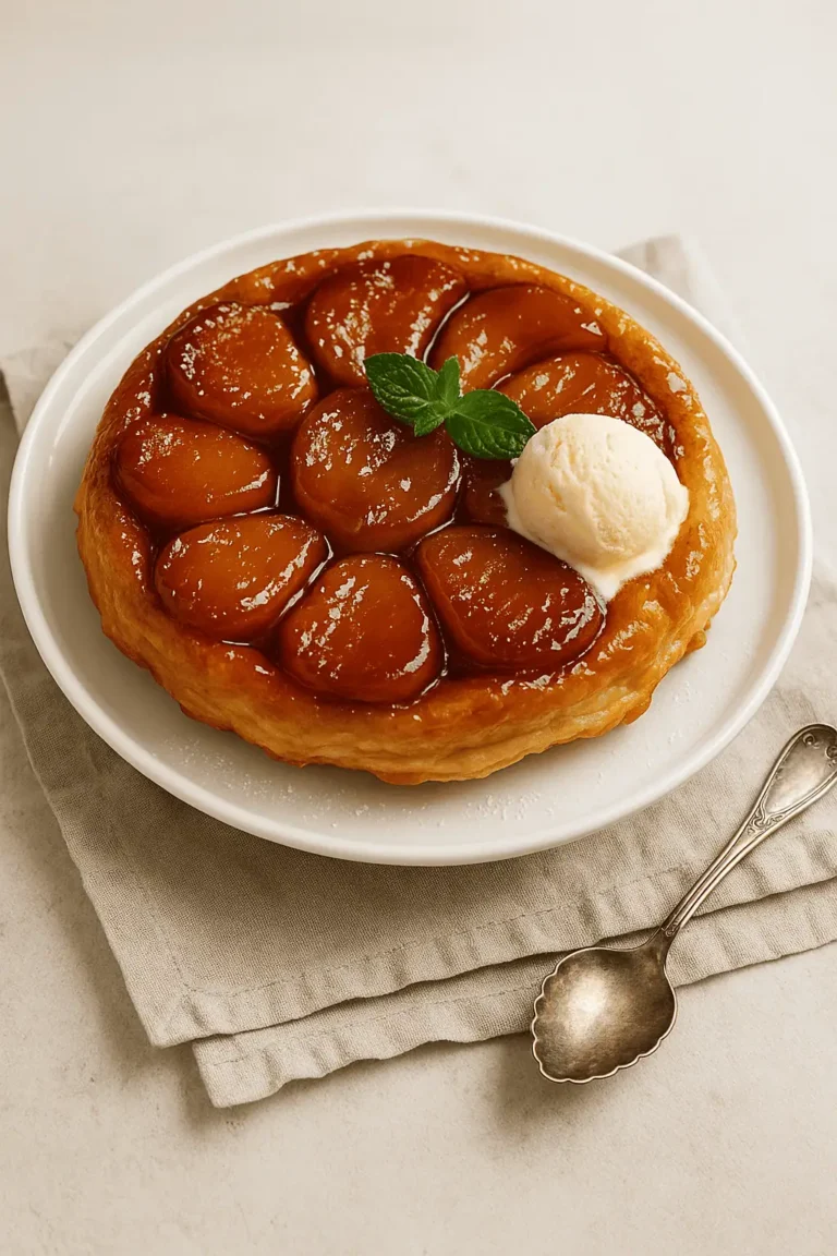 Tarte Tatin: Caramelized Apple Tart (French-Style Upside-Down Pie)