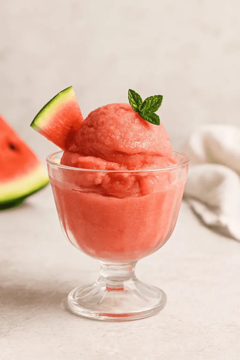 Watermelon Sorbet: Cool, Creamy, and Naturally Sweet