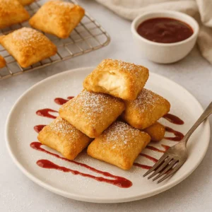 7. Let cool slightly and dust with powdered sugar before serving.