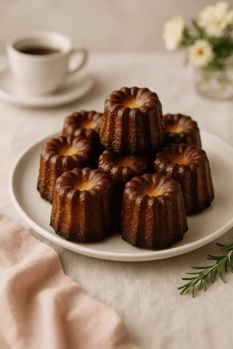 🥂 Golden & Caramelized Canelés (Classic Bordeaux-Style)