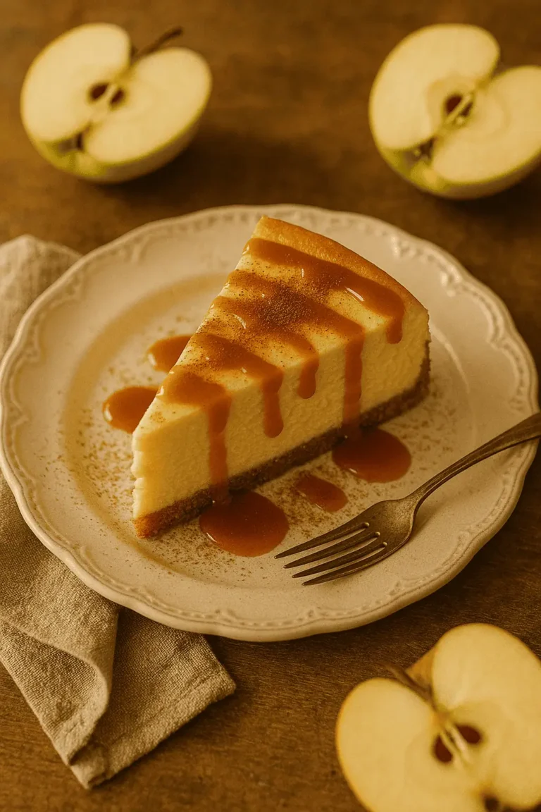 🍏🍮 Caramel Apple Cheesecake That’ll Make You Swoon