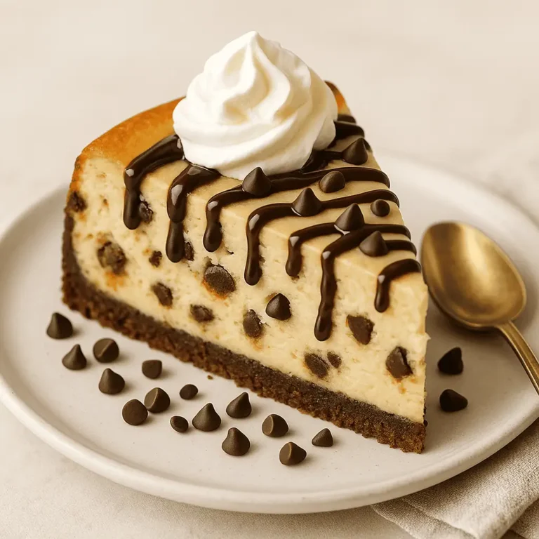 πͺ Chocolate Chip Cookie Dough Cheesecake