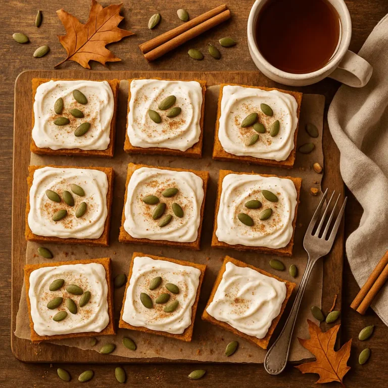 🍂 Flourless Pumpkin Bars with Maple Spice Magic 🍁