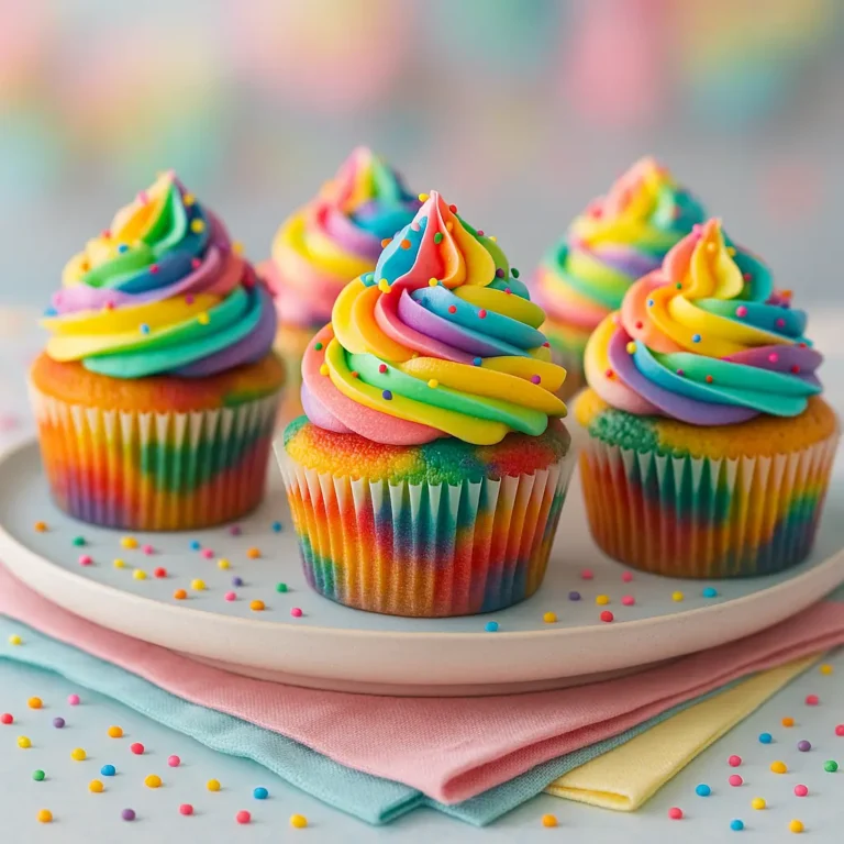 Rainbow Swirl Cupcakes (A.K.A. Instant Happiness in a Wrapper)