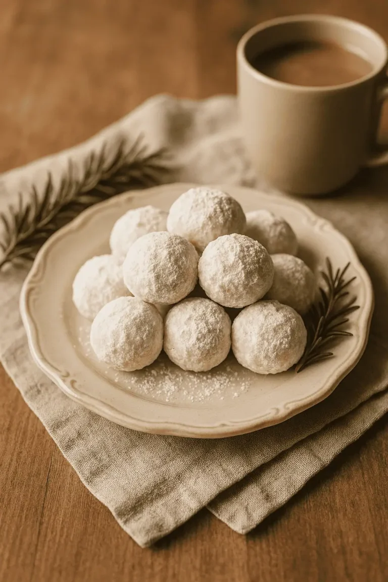 ❄️✨ Melt-In-Your-Mouth Snowball Cookies