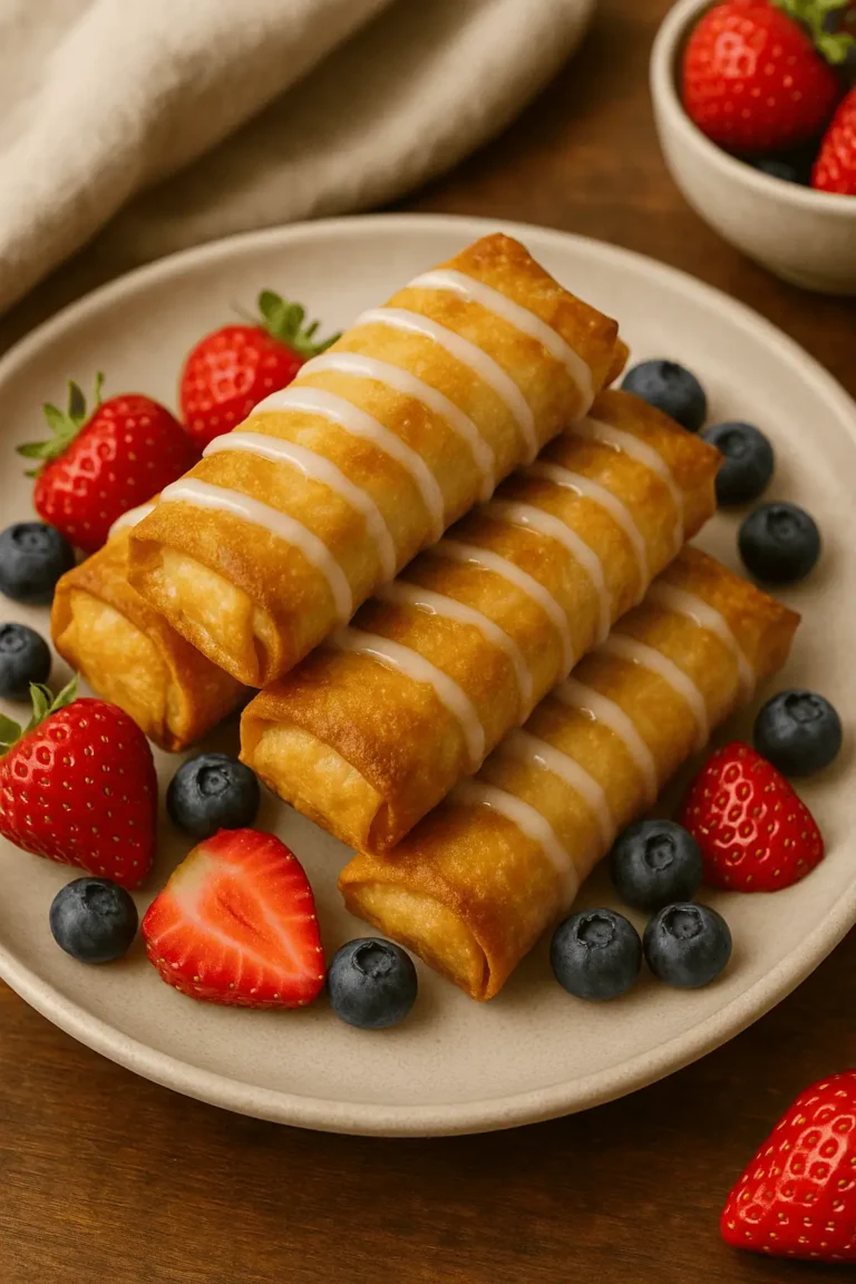 π Strawberry Shortcake Egg Rolls (Air-Fried & Addictively Good!)