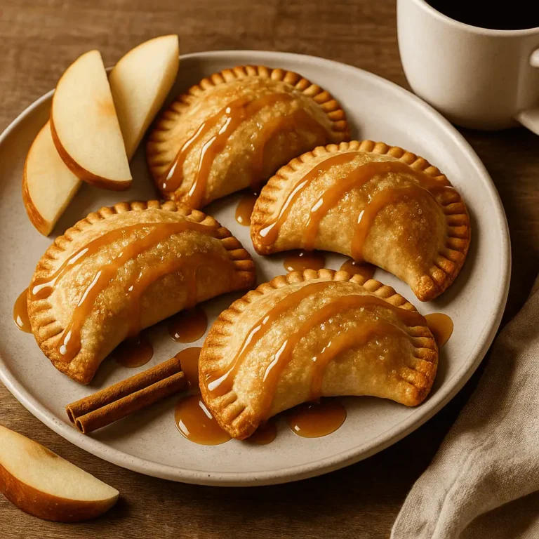 🍏 Caramel Apple Hand Pies (Golden, Gooey, and Totally Portable!) 🥧