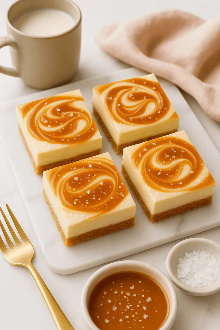 Salted Caramel Cheesecake Bars (That’ll Make You a Dessert Hero)