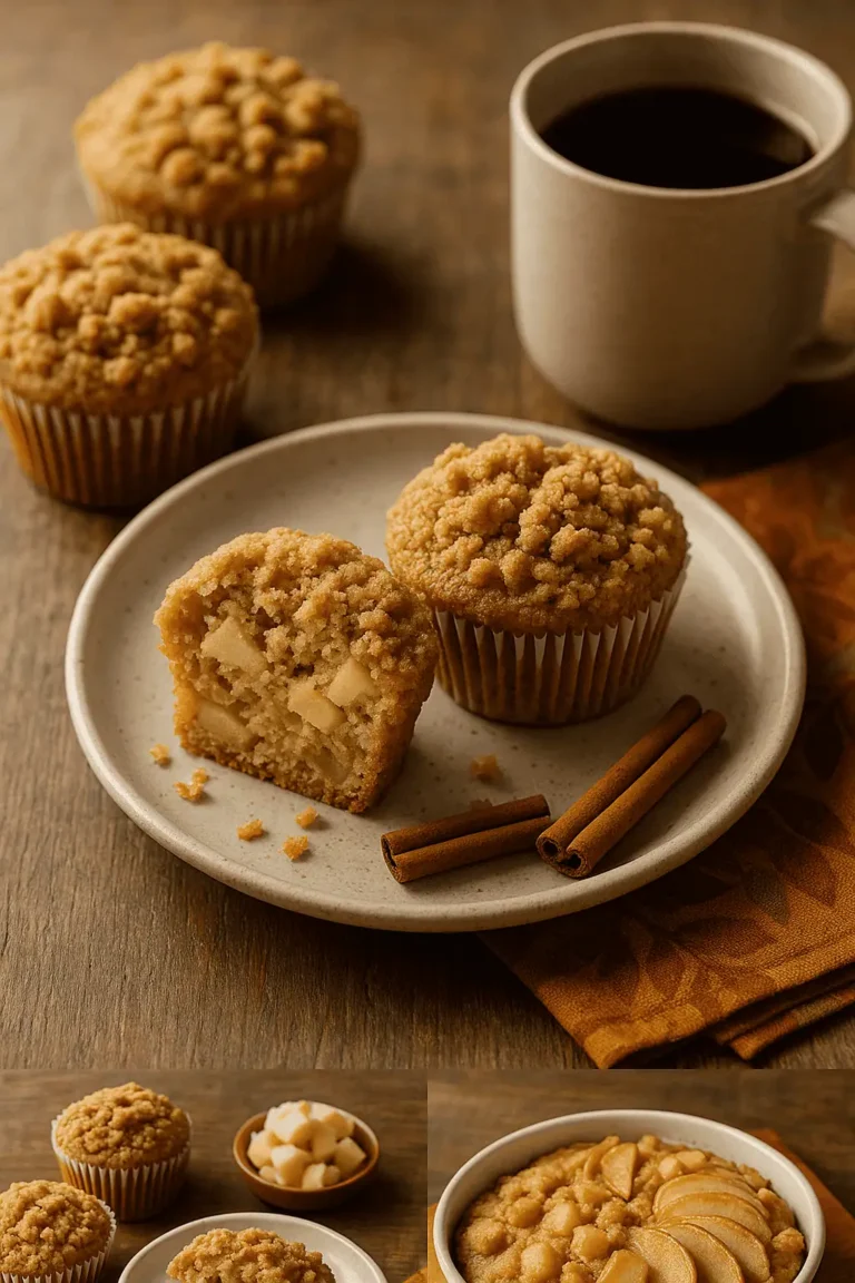 🍎 Apple Crumb Muffins (Bakery-Style & Extra Cozy)