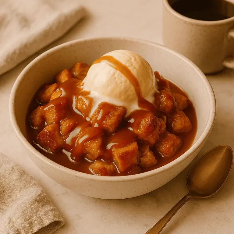 ✨ Caramel Bread Pudding (Warm, Custardy, Comforting) ✨