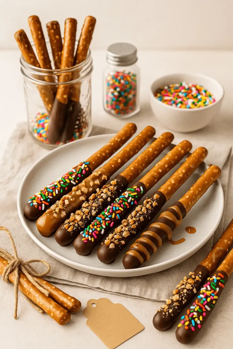 🥨 Caramel Dipped Pretzels (Sweet, Salty, and So Easy!)