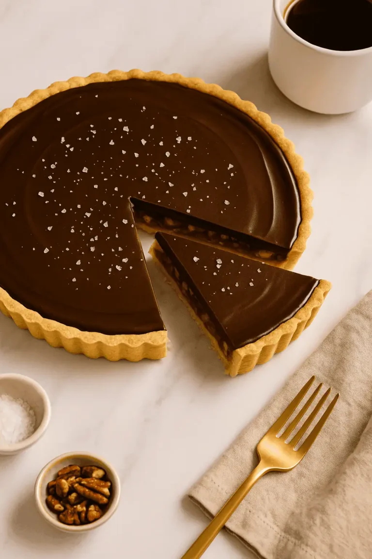 ✨ Caramel Turtle Tart (Decadent, Elegant, Chocolatey Bliss) ✨