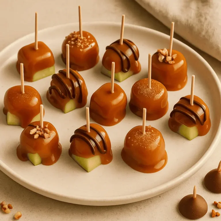 Mini Caramel Apple Bites — Bite-Sized Autumn Sweetness