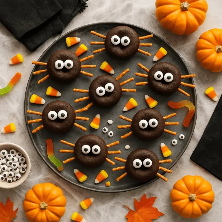 Mini Spider Donuts (Spooky-Cute Halloween Treats!)