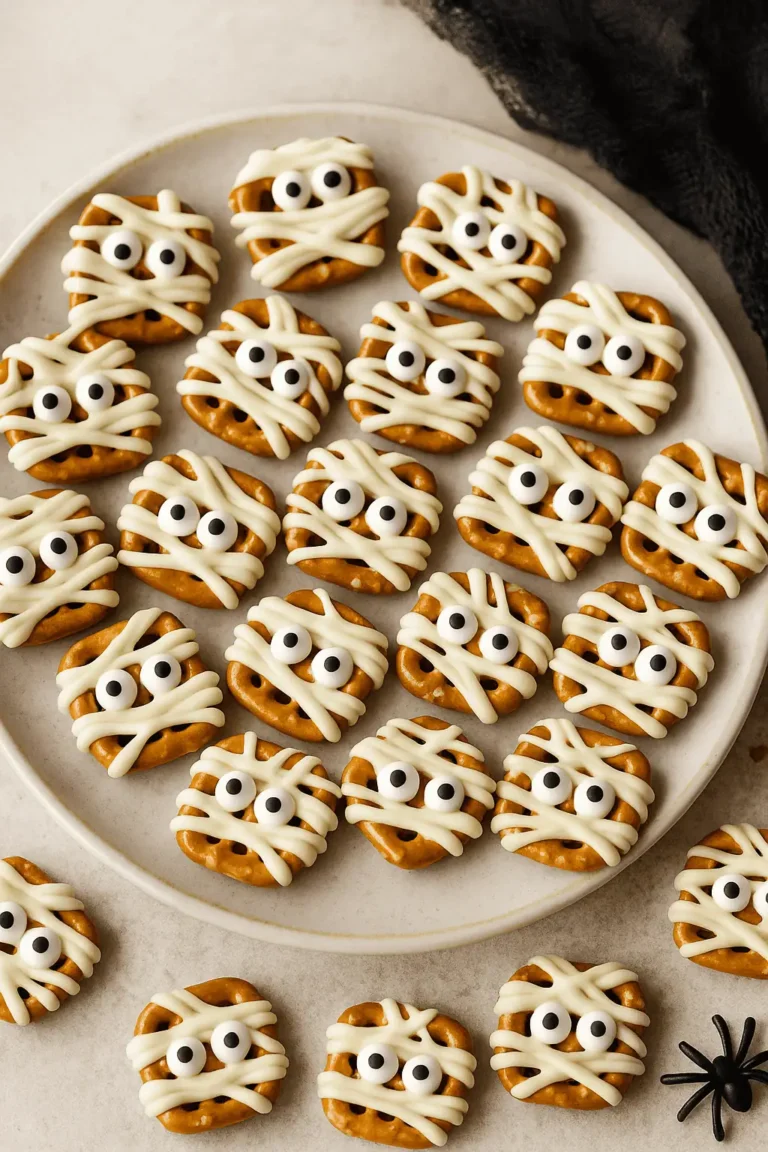 Mummy Pretzel Bites (So Cute It’s Scary!)