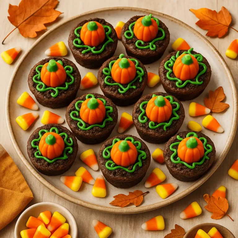 Pumpkin Patch Brownie Bites (Adorable Fall Treats!)